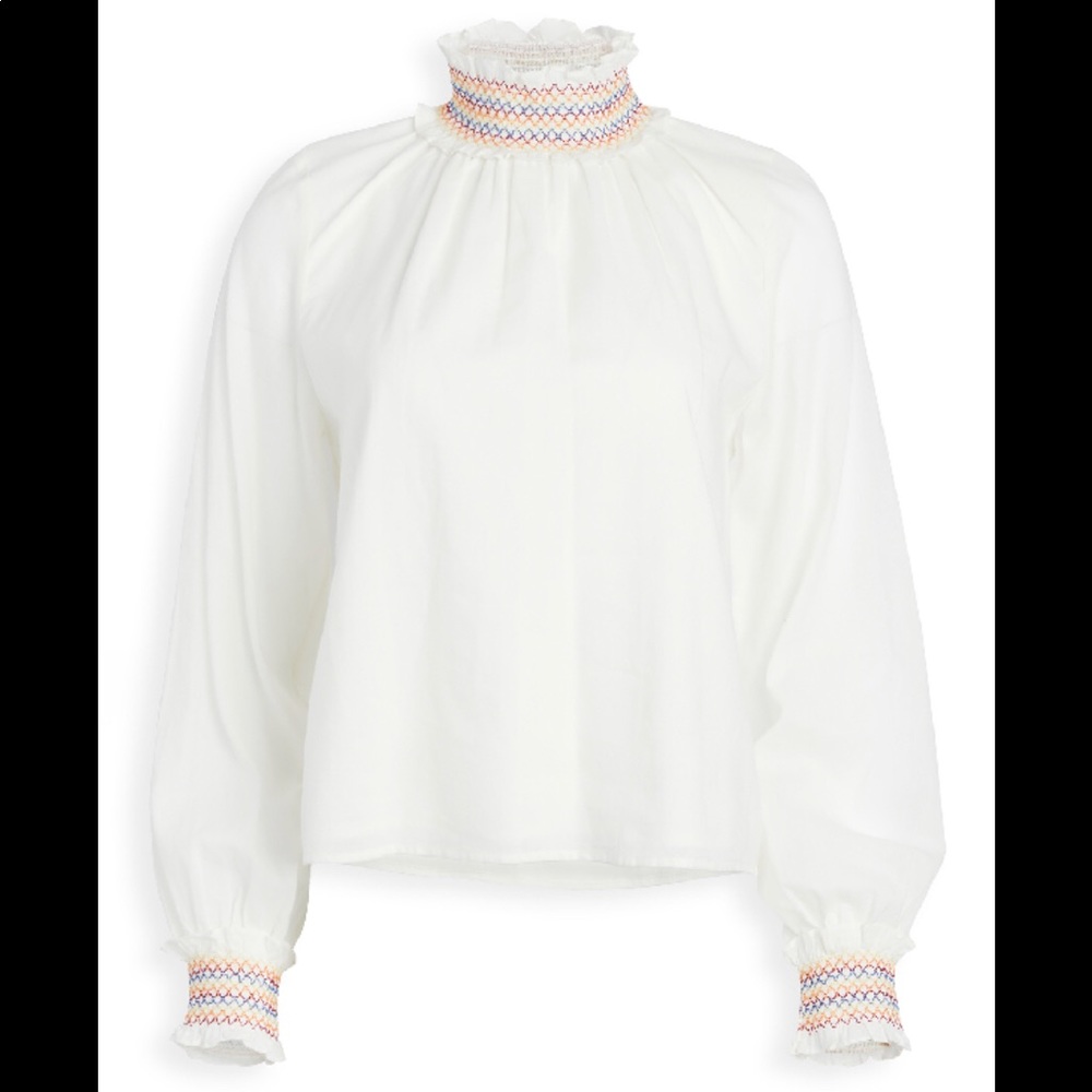 Warm nyc brand daisy blouse size 2